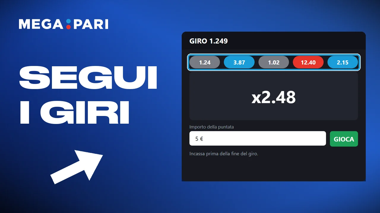 Adattare l'importo della giocata su Megapari alla situazione