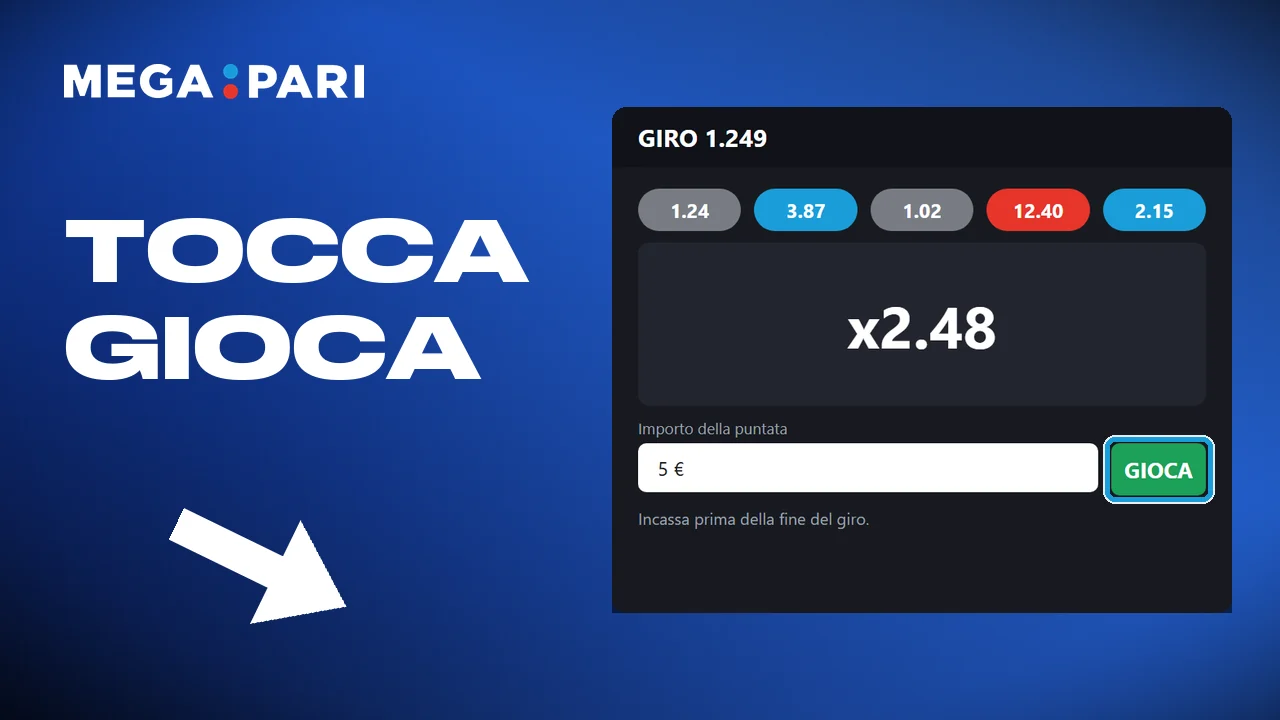 Premere il pulsante spin o gioca