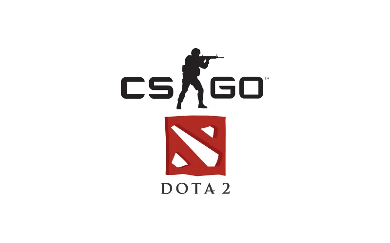 Logo CS2 e Dota 2