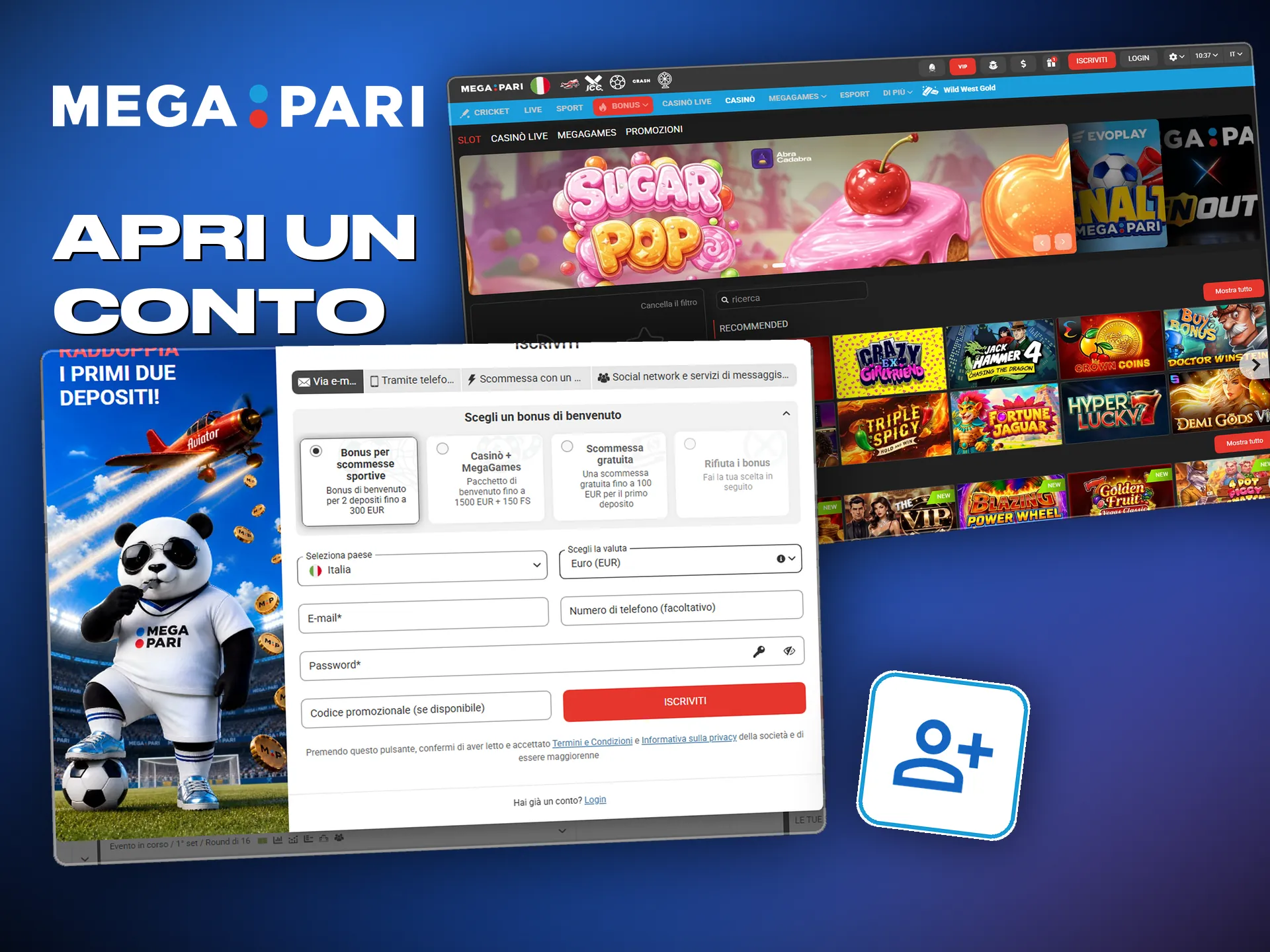 Aprire il conto Megapari in pochi passi e arrivare a tutto